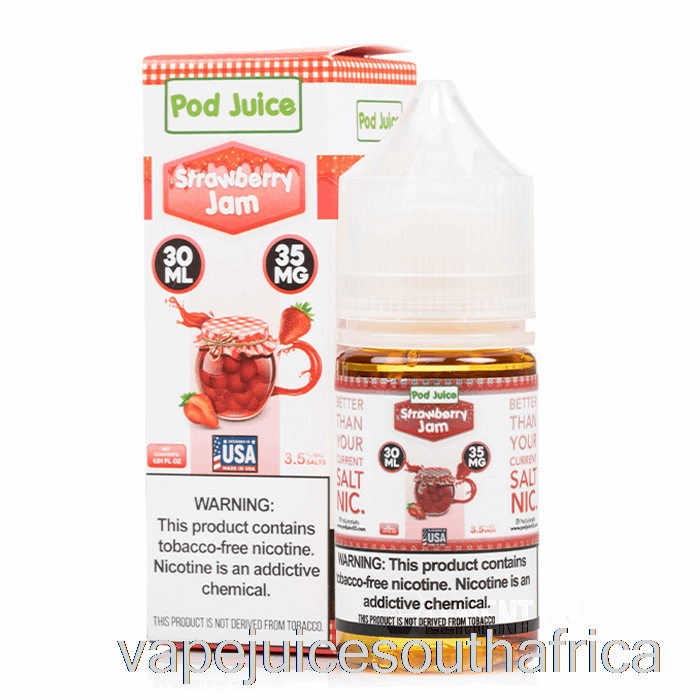 Vape Juice South Africa Strawberry Jam - Pod Juice - 30Ml 55Mg